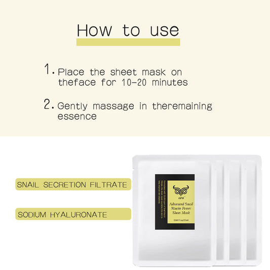 Advance Snail Mucin Power Sheet Mask (4pcs)