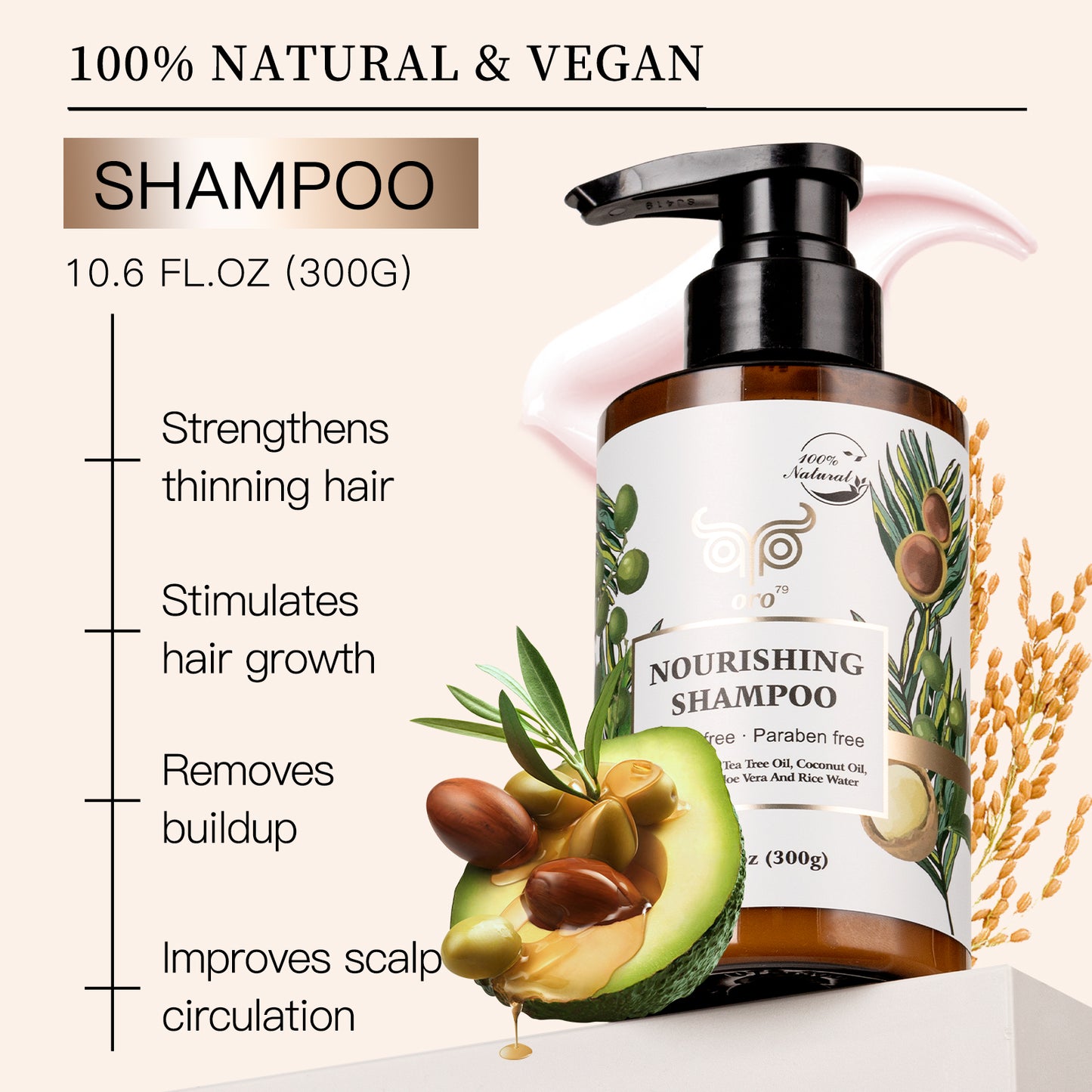 Rice Water & Argan Oil Shampoo