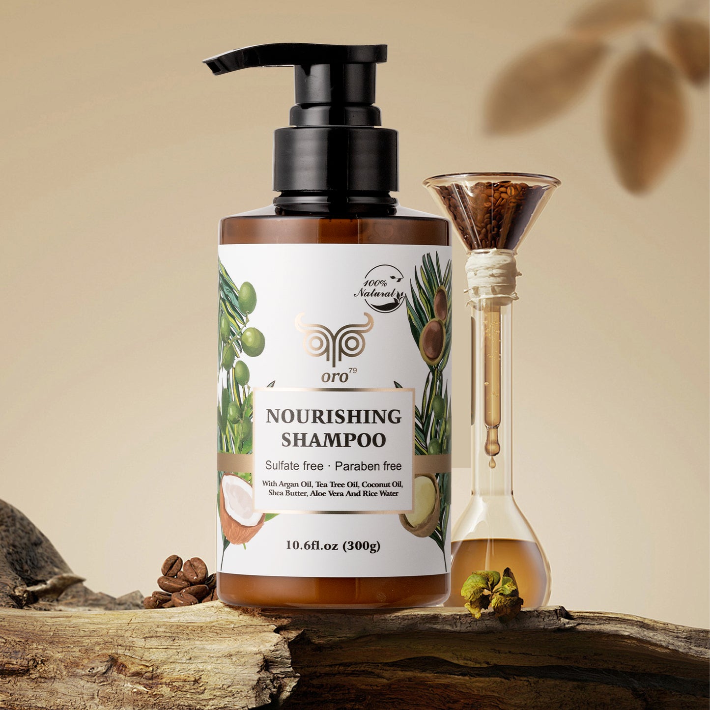 Nourishing shampoo + conditioner + Mask set (sulphate, paraben free)