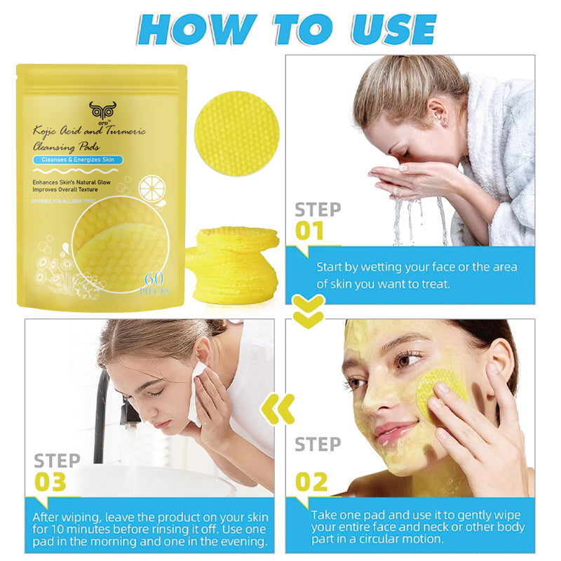 Kojic Acid and Turmeric Cleansing Pads