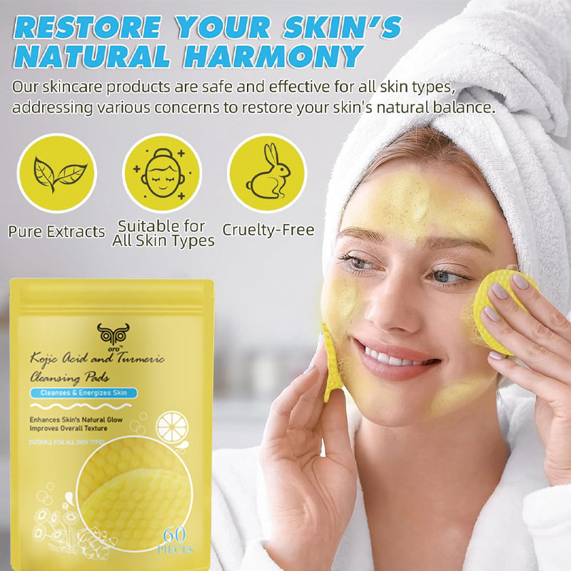 Kojic Acid and Turmeric Cleansing Pads