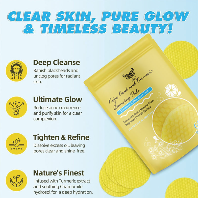 Kojic Acid and Turmeric Cleansing Pads