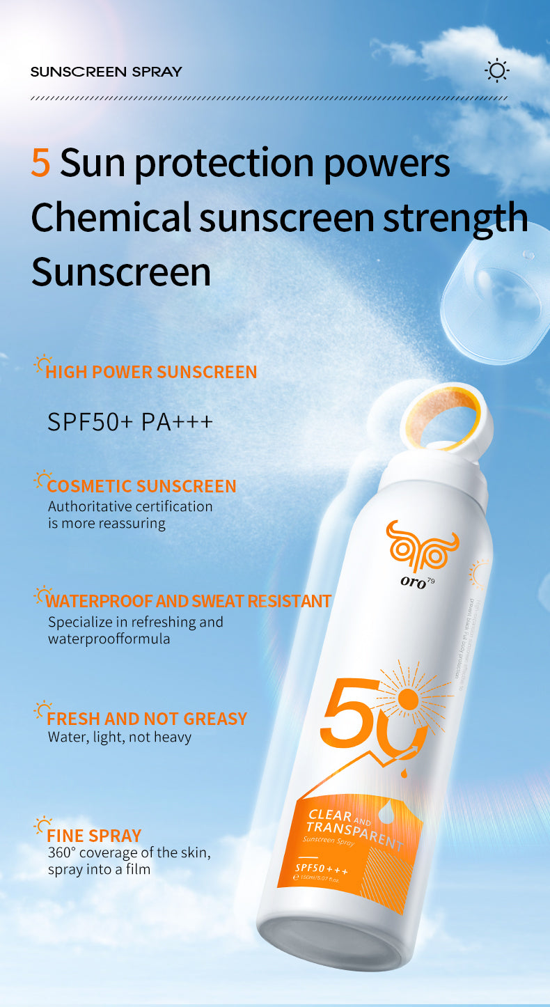 Sunscreen Spray - SPF 50 +++, Ultra Shield.